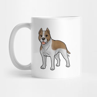 Dog - American Staffordshire Terrier - Cropped Tan and White Mug